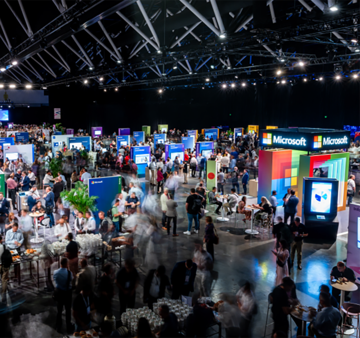 Large gathering of people at a convention