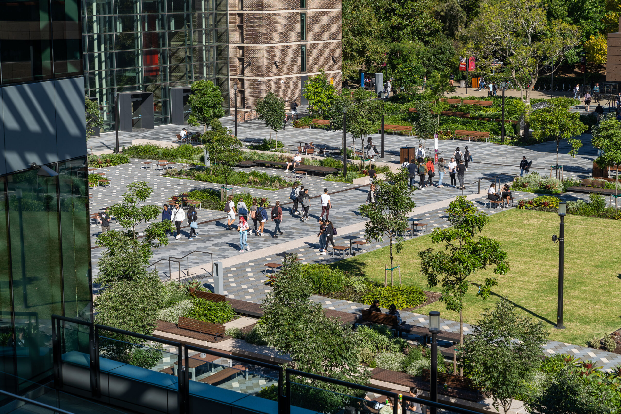 Aerial view of Macquarie University Campus