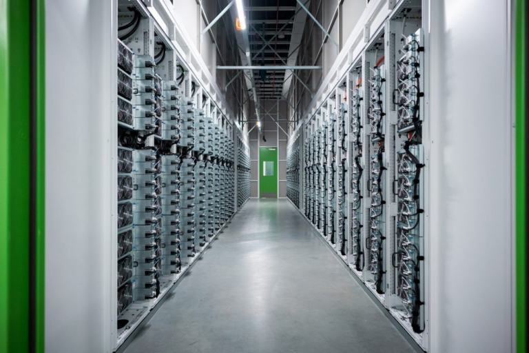 An interior of a datacenter